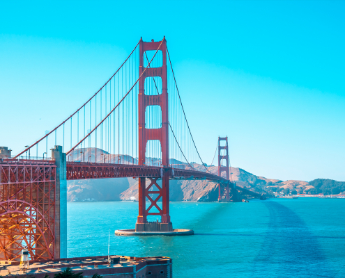 Ponte de Golden Gate, em São Francisco, uma das melhores cidades dos EUA para se viver.
