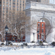 Arco do Triunfo no Central Parque com neve em Nova York