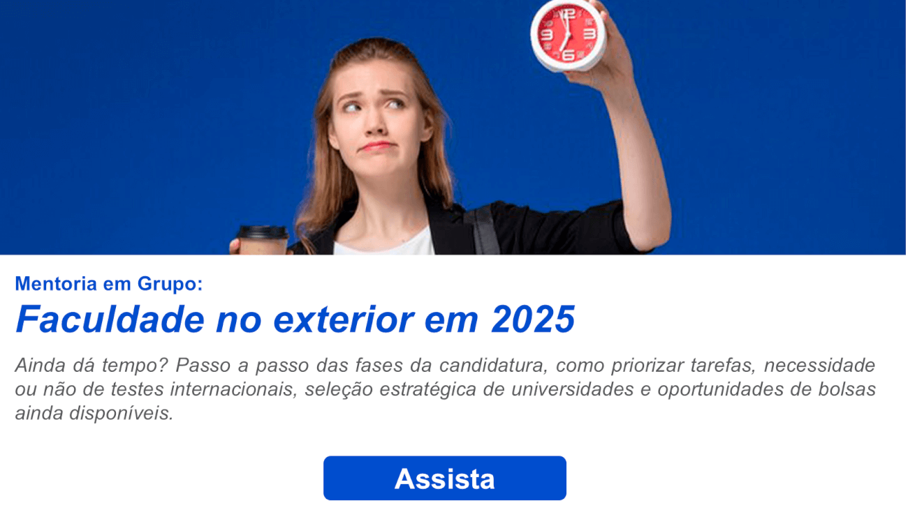 Faculdade no Exterior em 2025 - Daqui pra Fora
